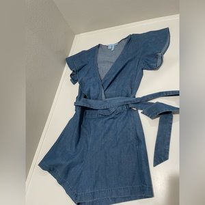 Draper James denim romper